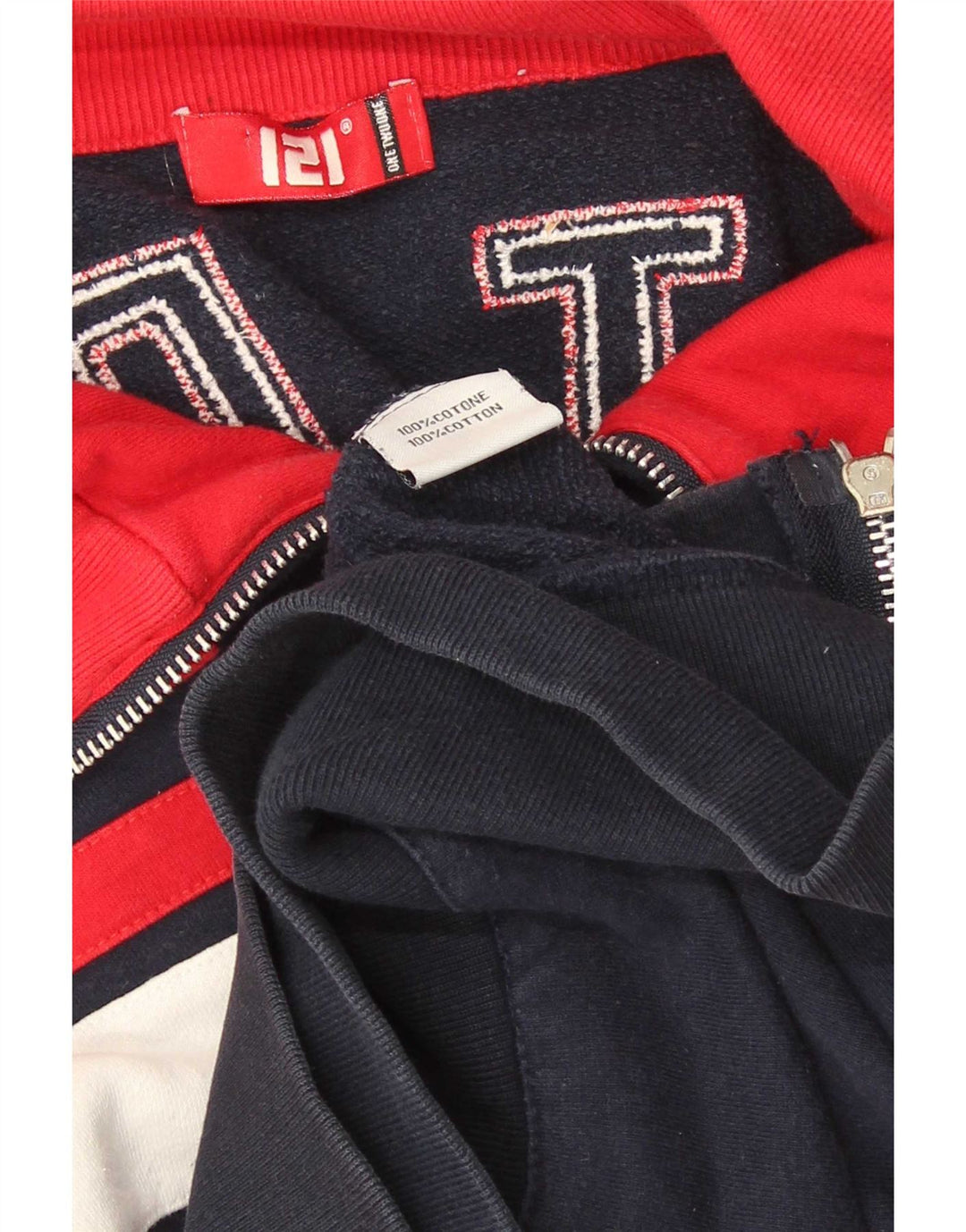 Vintage ανδρική φόρμα μοτοσυκλέτας Top Jacket Μικρό Navy Blue Retro
