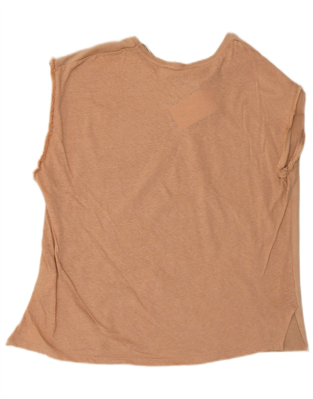 Zara Γυναικείο Γιλέκο Τοπ UK 16 Large Beige Polyester