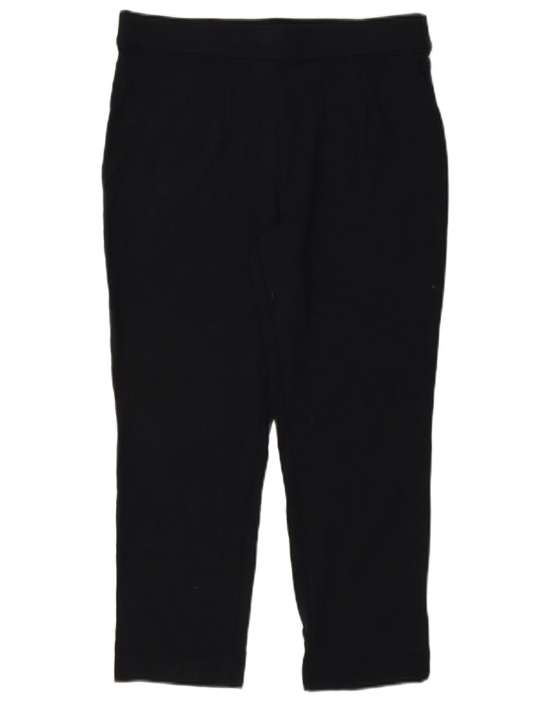 MARKS & SPENCER Womens Cropped Trousers UK 14 Medium W30 L24 Black