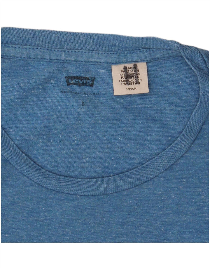 Ανδρικό γραφικό T-Shirt Levi's Top Small Blue Flecked