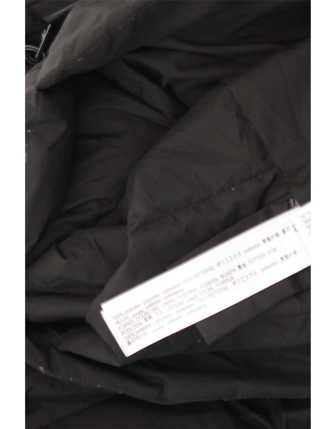 Massimo Dutti Γυναικείο μπουφάν με επένδυση UK 10 Small Black Polyester