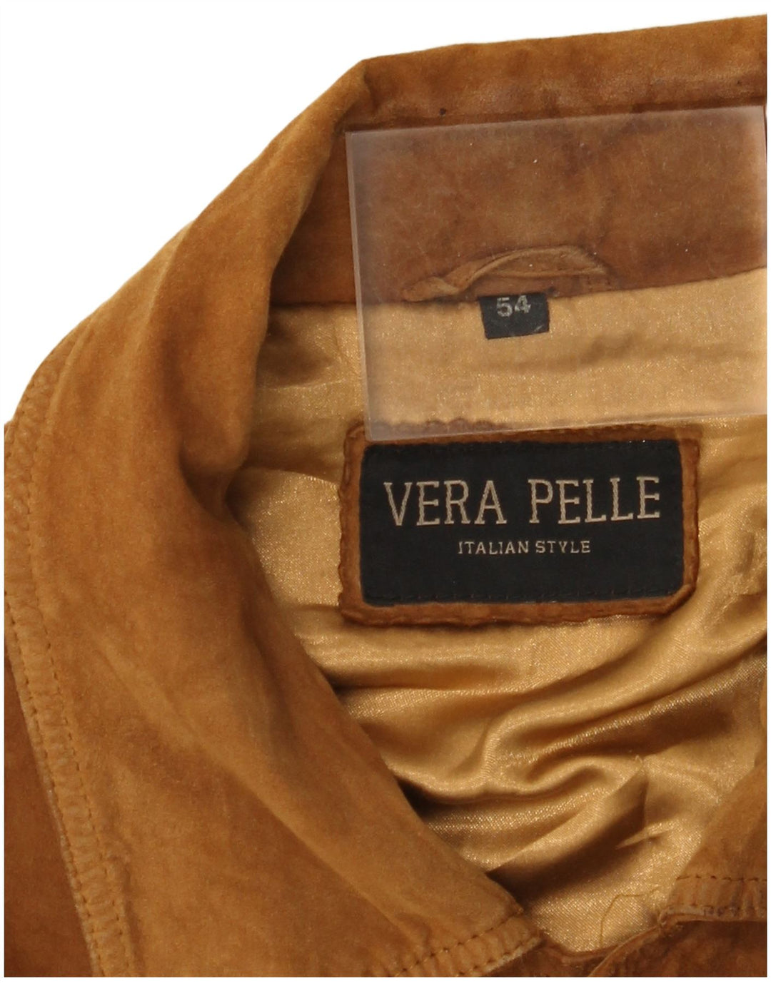 VINTAGE Ανδρικό Bomber Suede Jacket IT 54 2XL Καφέ Δερμάτινο