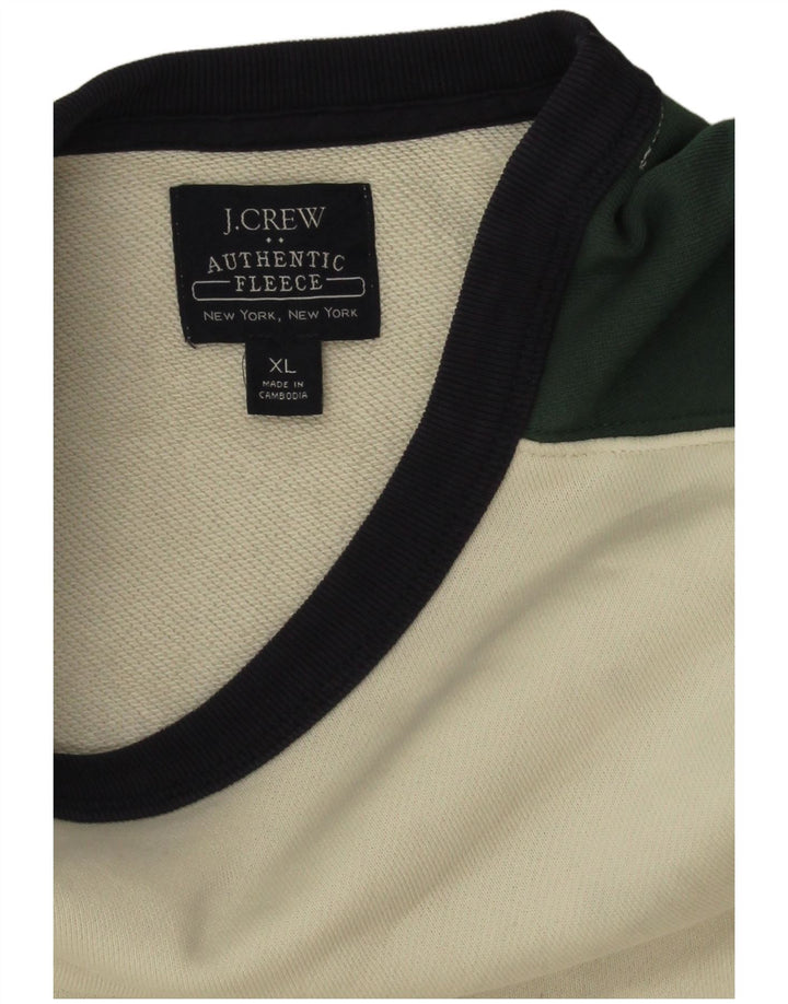 J. Crew Ανδρικό φούτερ Jumper XL Πολύχρωμο Colourblock Βαμβακερό