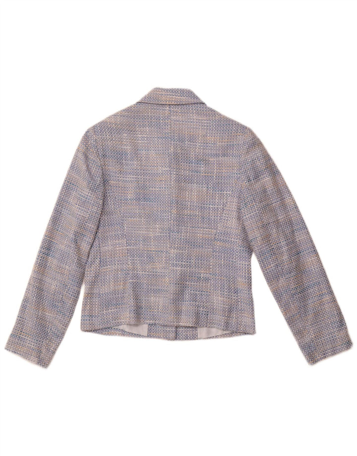TOUJOURS Γυναικείο μπλέιζερ με 5 κουμπιά μπουφάν UK 10 Small Blue