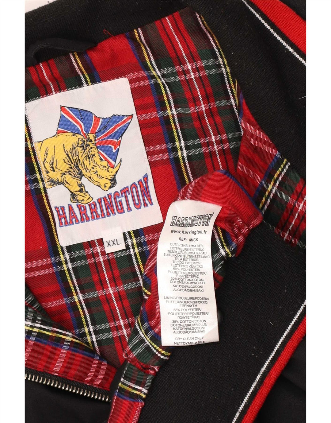 Vintage Ανδρικό Bomber Jacket UK 44 2XL Μαύρο πολυεστέρα ρετρό