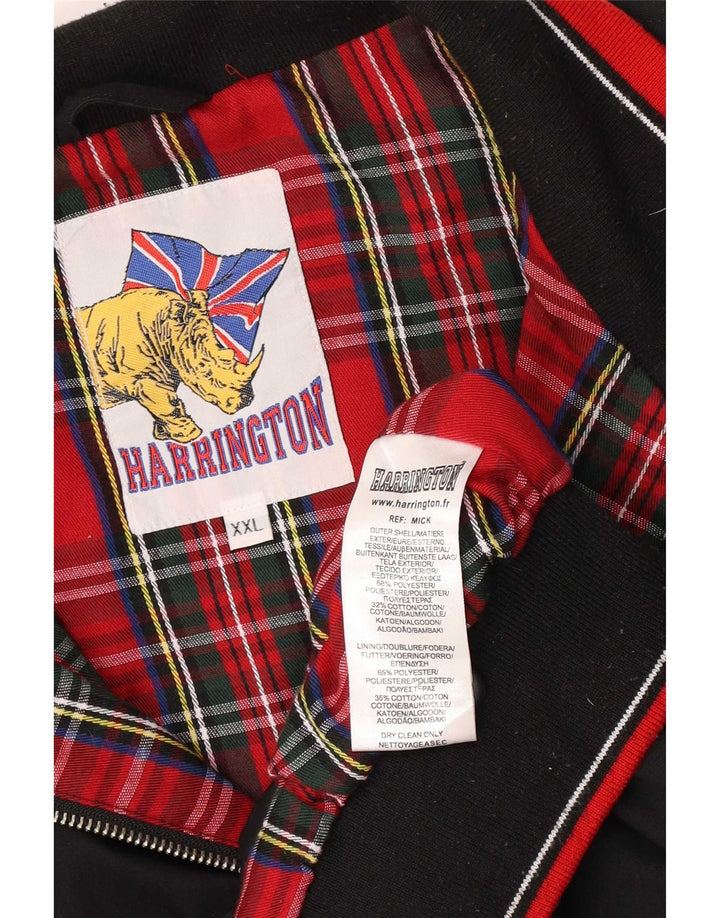 Vintage Ανδρικό Bomber Jacket UK 44 2XL Μαύρο πολυεστέρα ρετρό