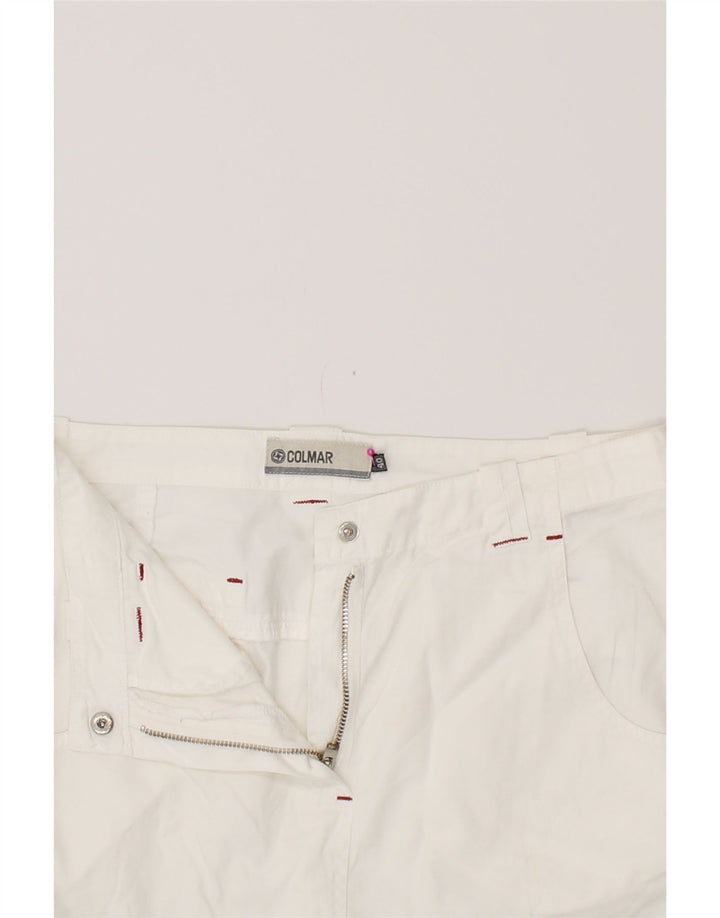COLMAR Womens Straight Skirt EU 40 Medium W28 White Cotton Vintage Colmar and Second-Hand Colmar from Messina Hembry 