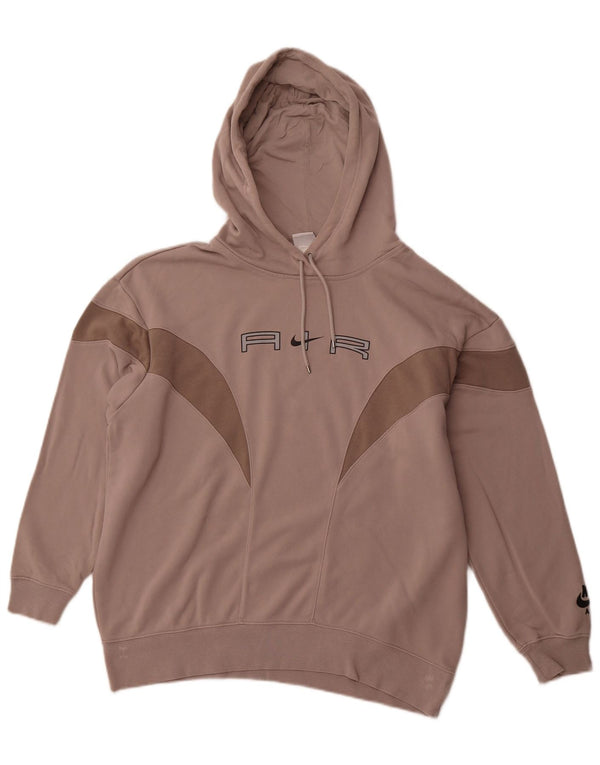 Ανδρικό γραφικό φόρεμα με κουκούλα NIKE Μικρό καφέ βαμβακερό