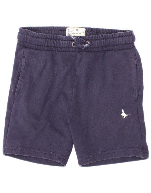 Jack Wills Boys αθλητικό σορτς 5-6 ετών Navy Blue Cotton