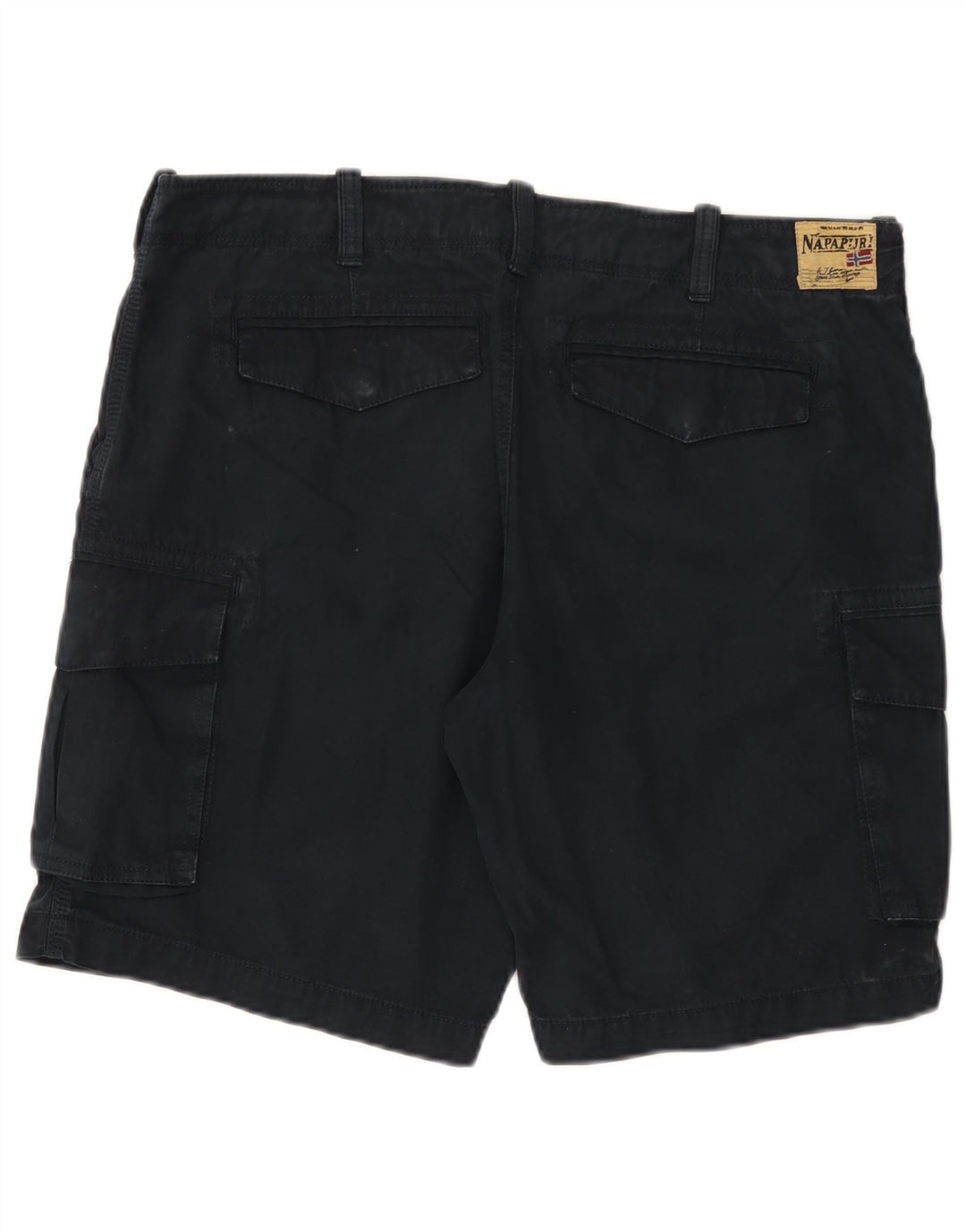 Ανδρικό σορτς Cargo Napapijri W36 Μεγάλο Navy Blue από βαμβάκι
