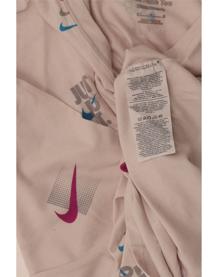 Ανδρικό μπλουζάκι Nike με γραφικό φόρεμα, μεσαίο λευκό βαμβακερό