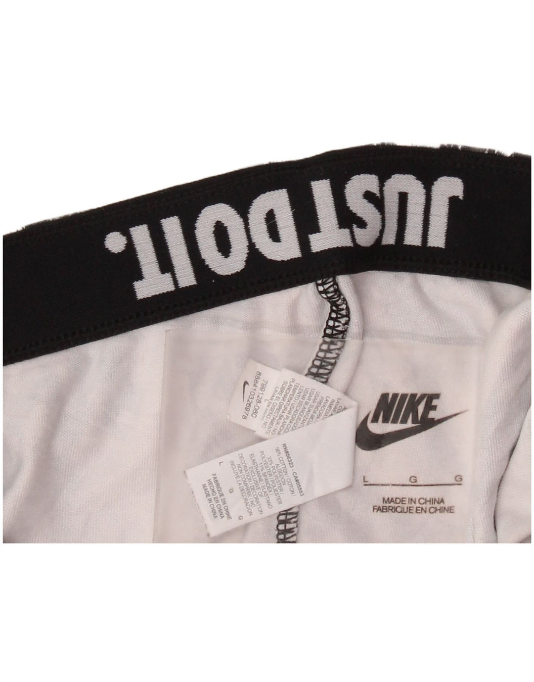 Γυναικείο κολάν NIKE UK 16 Μεγάλο μαύρο βαμβακερό καμουφλάζ