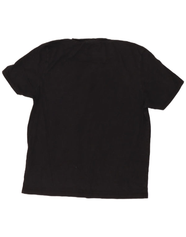 TED BAKER Ανδρικό γραφικό T-shirt Top Size 6 2XL Μαύρο