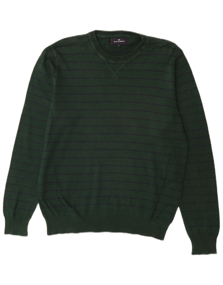 Ανδρικό πουλόβερ με λαιμόκοψη MARKS & SPENCER Μπλε Harbor Crew Medium Green
