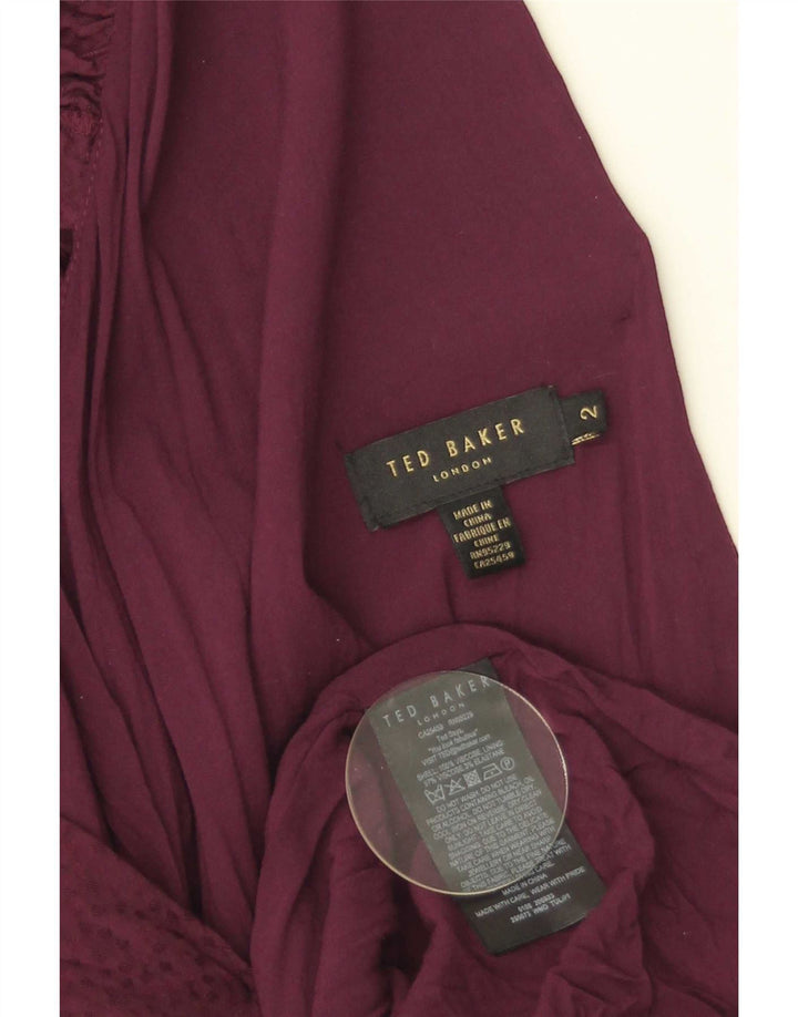 Γυναικείο Maxi Φόρεμα Ted Baker Νούμερο 2 Μικρή Βισκόζη Βουργουνδίας