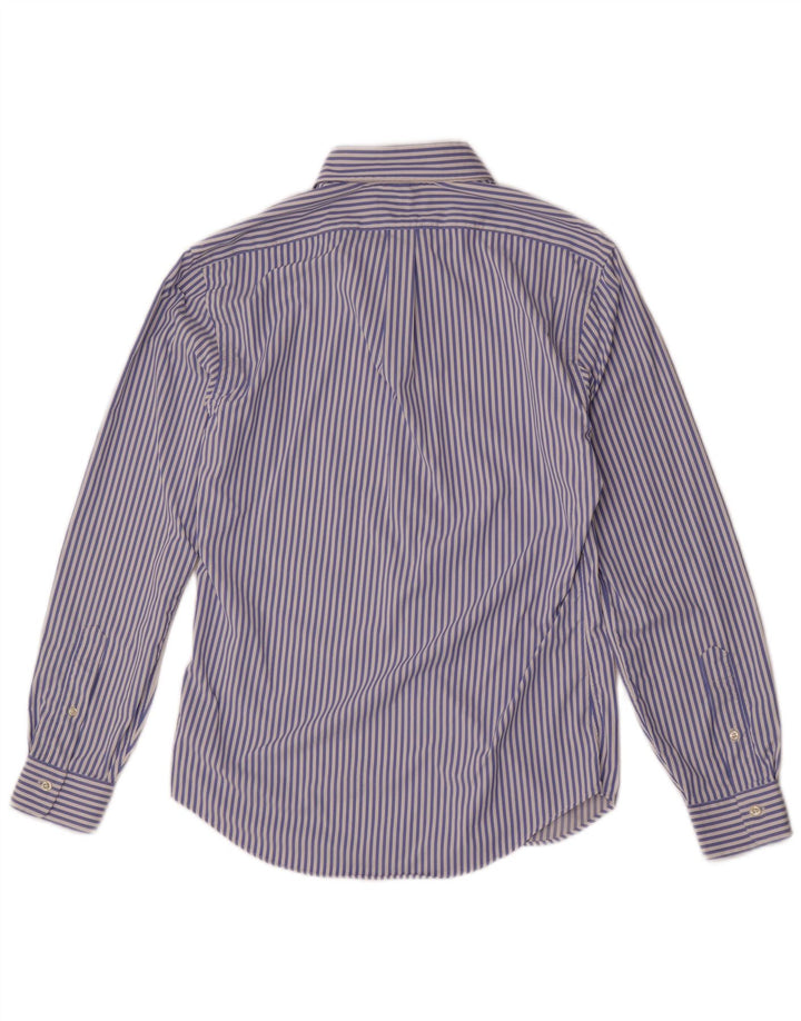 Ανδρικό πουκάμισο Ralph Lauren Slim Fit Nylon με μεσαίο μπλε pinstripe