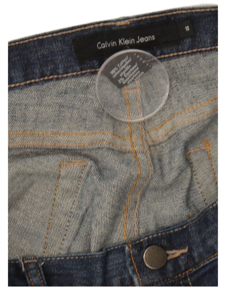 CALVIN KLEIN Γυναικείο τζιν μποτάκι US 10 Medium W32 L28 Μπλε βαμβακερό