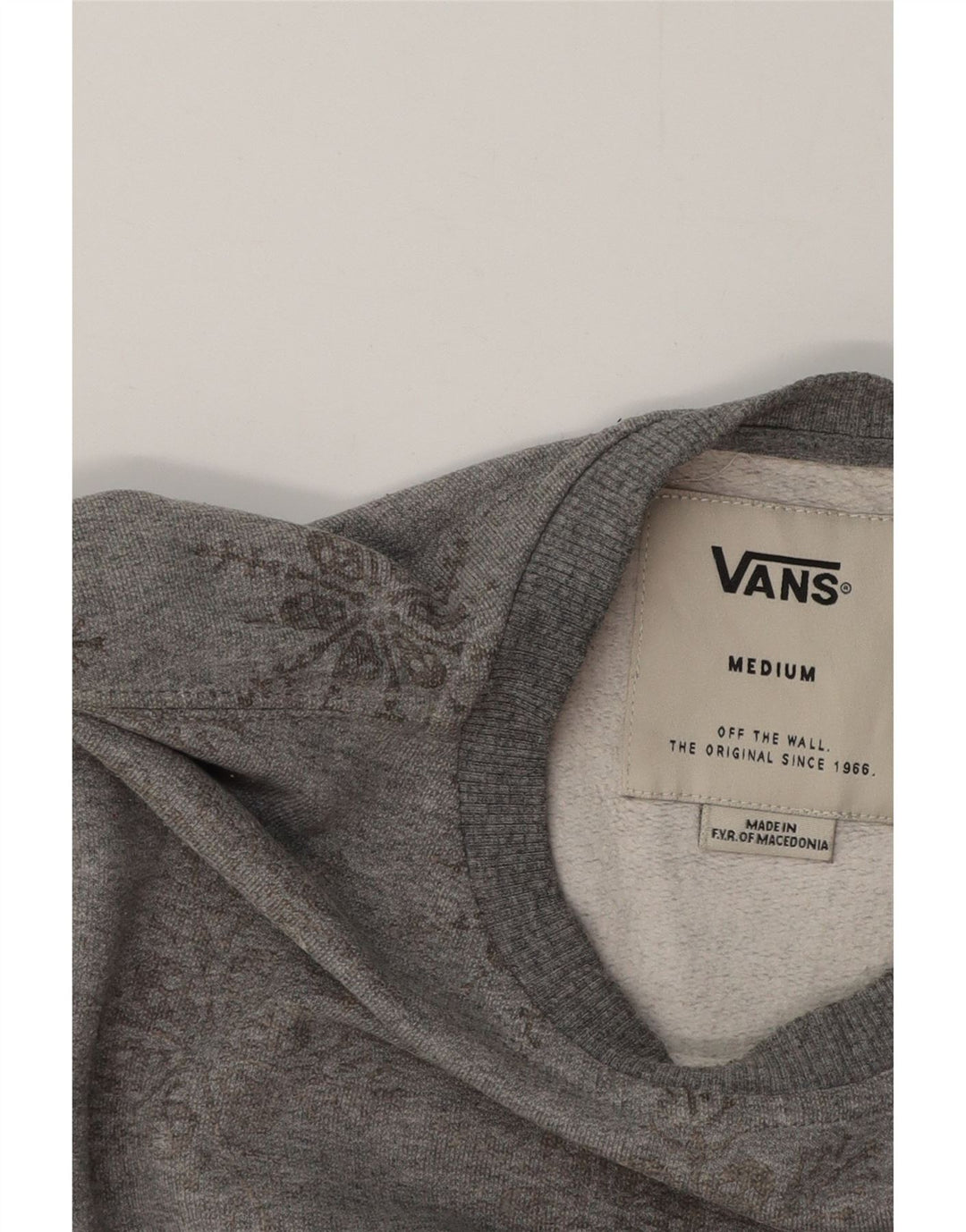 Ανδρικό φούτερ Vans Jumper Μεσαίο Γκρι φλοράλ βαμβακερό