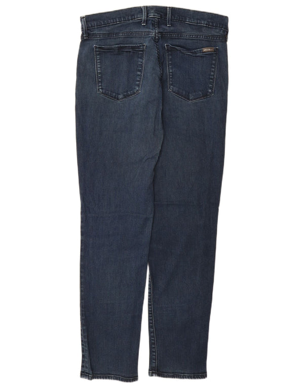 EDDIE BAUER Γυναικείο ψηλό ίσιο τζιν US 14 XL W32 L29 Μπλε