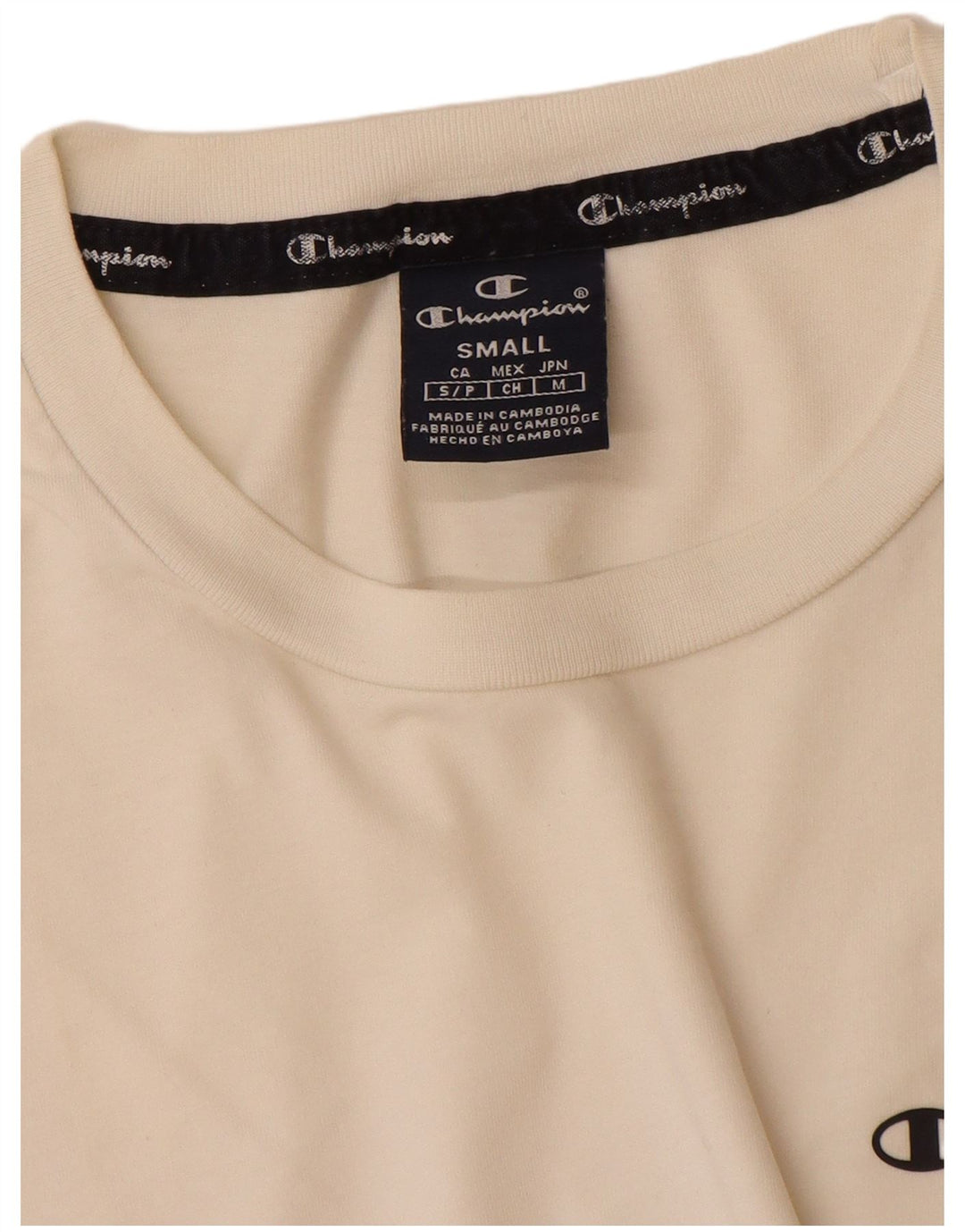 Ανδρικό T-Shirt CHAMPION Top Small Off White