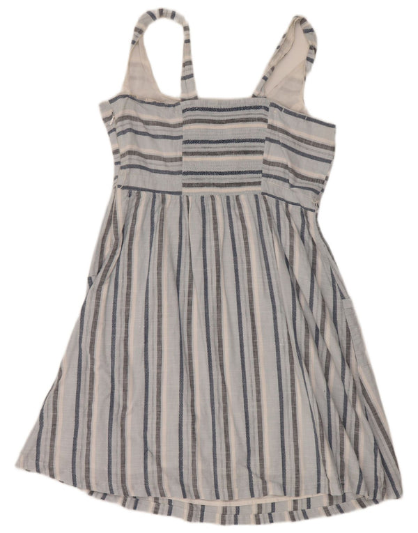 Fat Face Γυναικείο Sundress UK 14 Large Blue ριγέ βαμβακερό