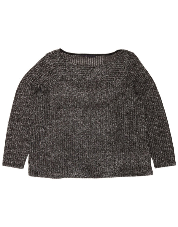 MARKS & SPENCER Γυναικεία μπλούζα τοπ UK 20 2XL με γκρι φλύκταινες πολυεστέρας