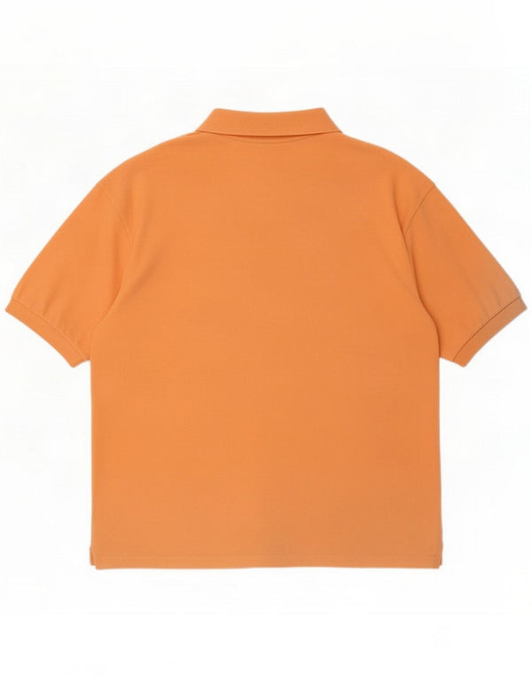 Trussardi Mens Polo Shirt XL Orange Cotton