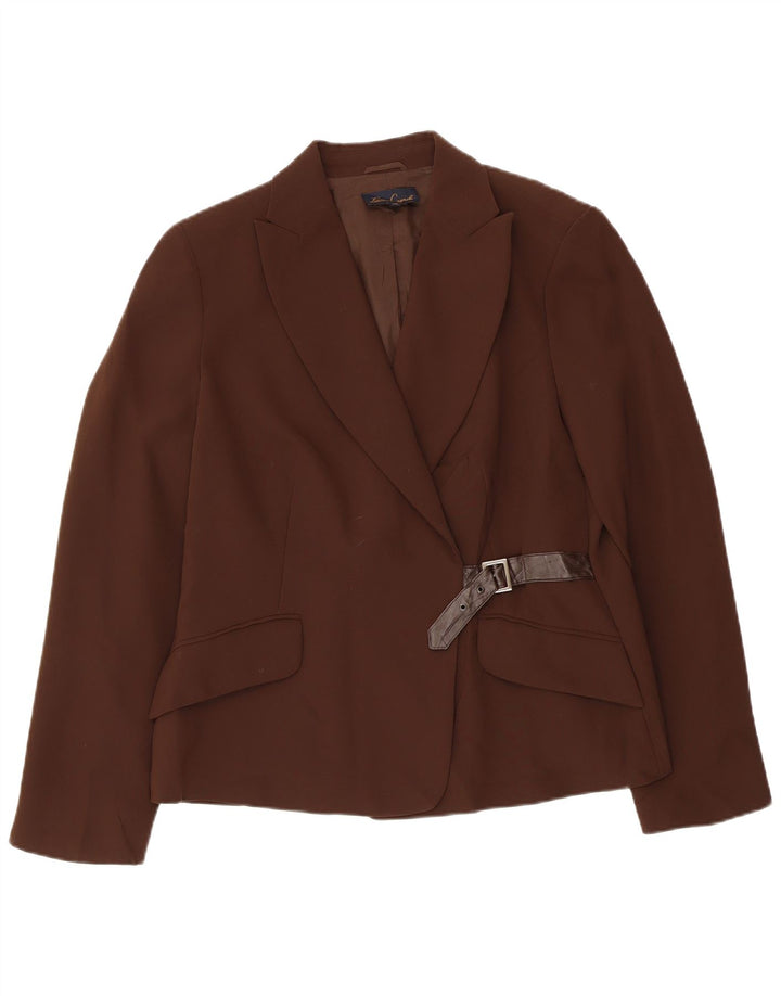 LUISA SPAGNOLI Γυναικείο σακάκι σακάκι IT 48 XL Καφέ Πολυεστέρας