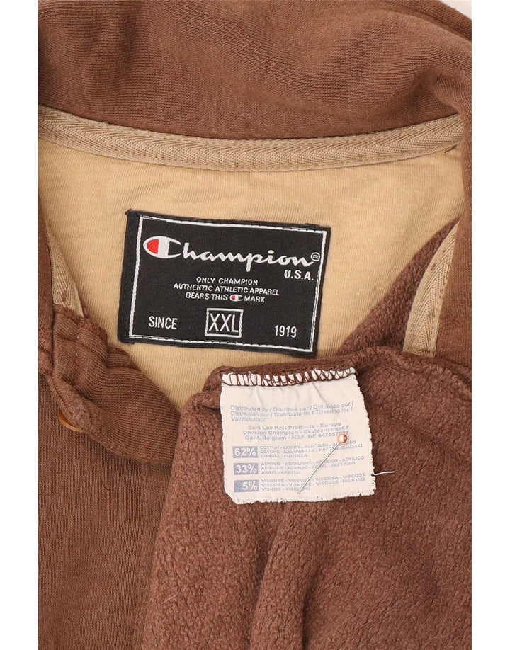 Ανδρικό πουκάμισο Champion Oversized 2XL Καφέ Βαμβακερό