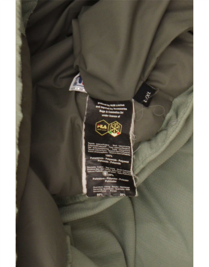 Fila Mens Padded Gilet UK 40 Large Green Polyamide