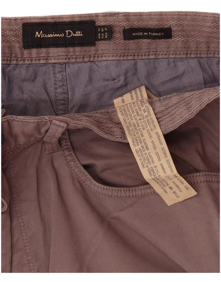 MASSIMO DUTTI Ανδρικό Slim Casual Παντελόνι EU 40 Medium W31 L34 Γκρι βαμβακερό