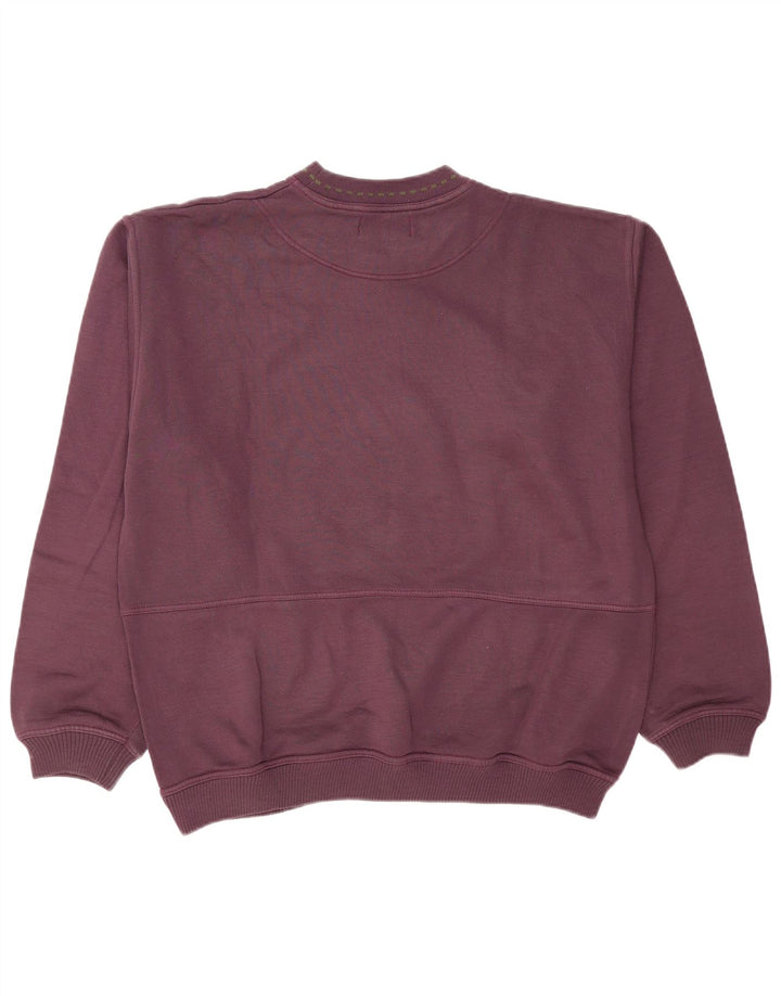 Ανδρικό vintage γραφικό φούτερ Jumper XL Maroon Cotton