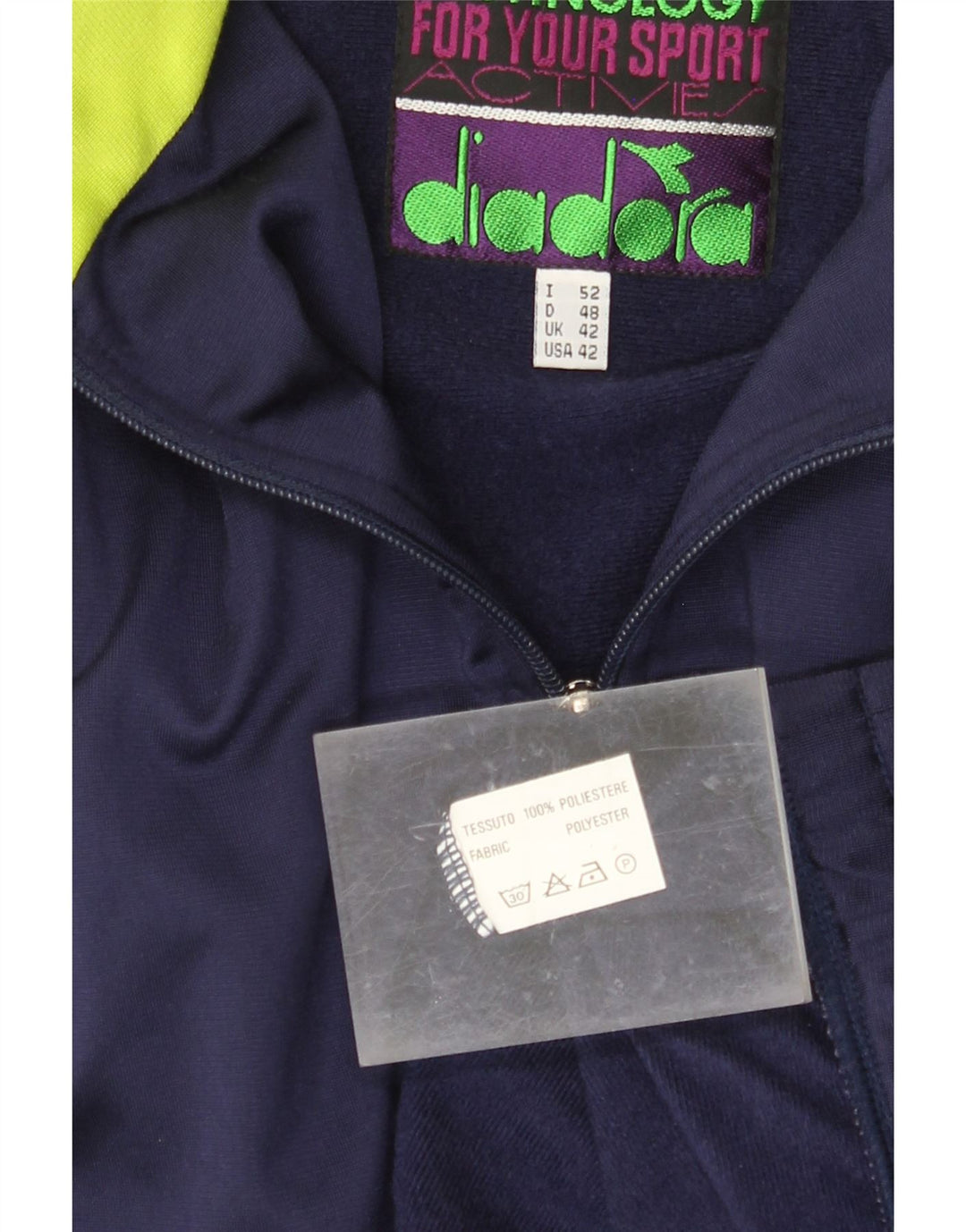Ανδρική φόρμα DIADORA Top Jacket UK 42 Large Navy Blue Colorblock