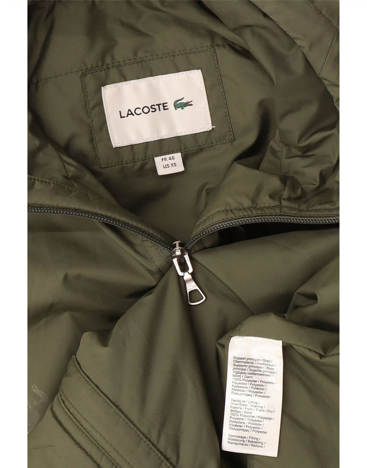 Lacoste Ανδρική κουκούλα Gilet Μέγεθος 46 XS Πράσινο Πολυεστέρας