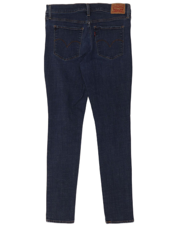 Levi's Womens 311 Distressed Shaping Skinny Jeans W30 L30 Navy Blue Cotton
