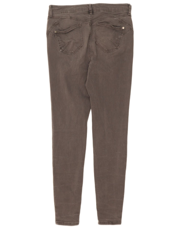 Marks & Spencer Γυναικεία Skinny Jeans UK 12 Medium W28 L30 Γκρι βαμβακερό