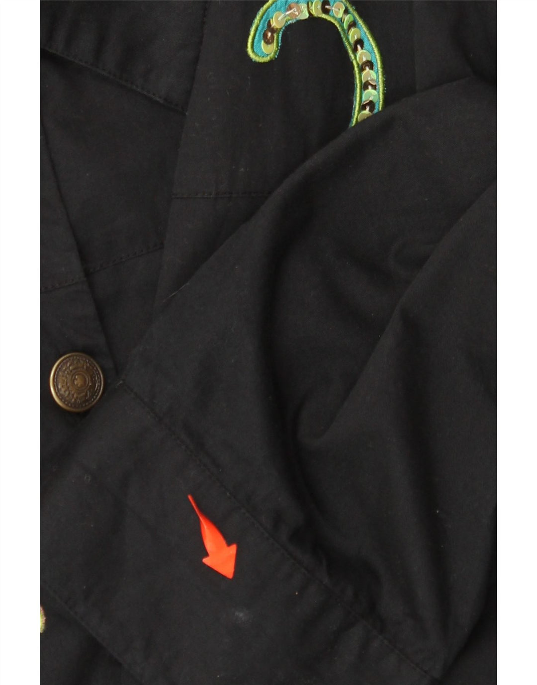 INDIGO MOON Γυναικείο υπερμεγέθη μπουφάν UK 22 3XL Black Butterfly