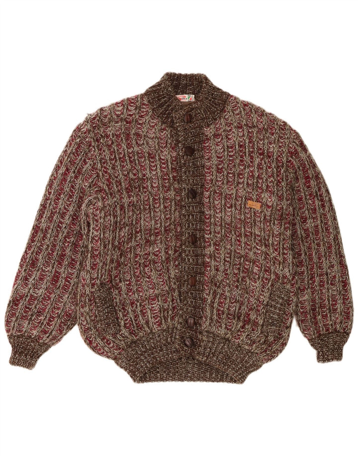 Ανδρικό πλεκτό Silvy Bomber Jacket IT 50 Large Brown Flecked