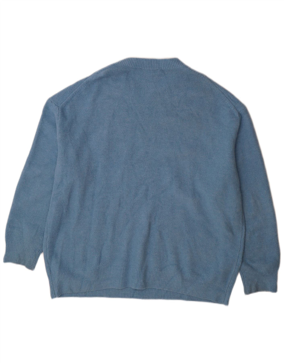 Ανδρικό πουλόβερ Zara Crew Neck Jumper Μεσαίο Μπλε