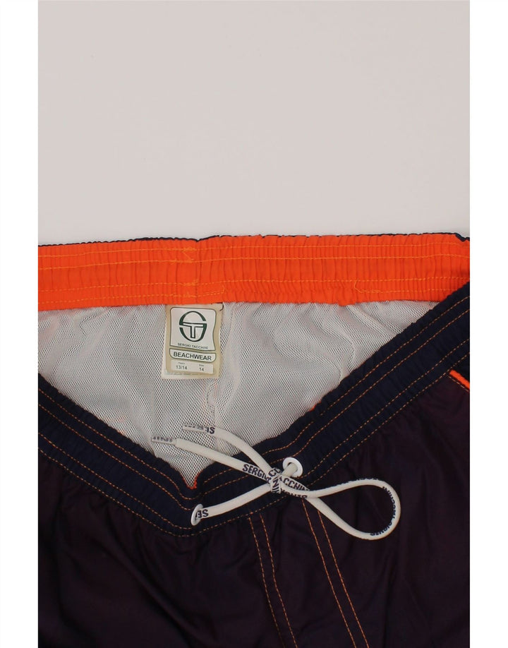 Σορτς κολύμβησης για αγόρια Sergio Tacchini 13-14 ετών με μπλε στίγματα