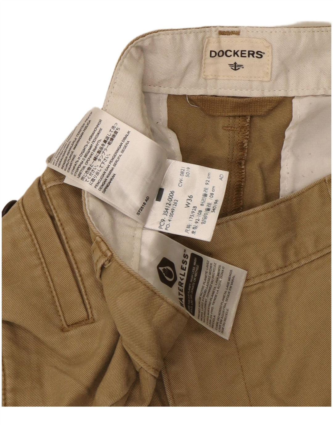 DOCKERS Ανδρικό σορτς Cargo W36 Μεγάλο Μπεζ Βαμβακερό