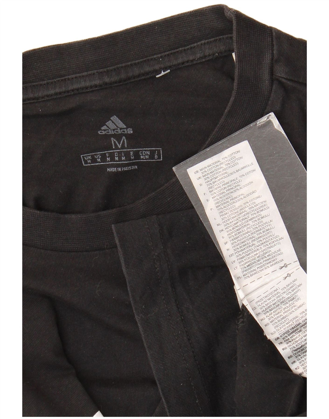Ανδρικό γραφικό T-Shirt Adidas Top Μεσαίο μαύρο βαμβακερό