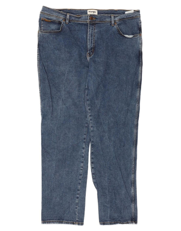 WRANGLER Ανδρικό Texas Straight Jeans W42 L32 Μπλε βαμβακερό