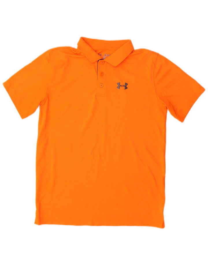 UNDER Armour Boys Heat Gear Polo πουκάμισο 13-14 ετών XL Πορτοκαλί