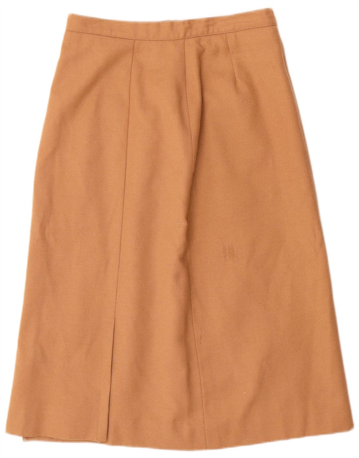 Windsmoor Γυναικεία Midi Φούστα UK 14 Medium W28 Μπεζ μαλλί