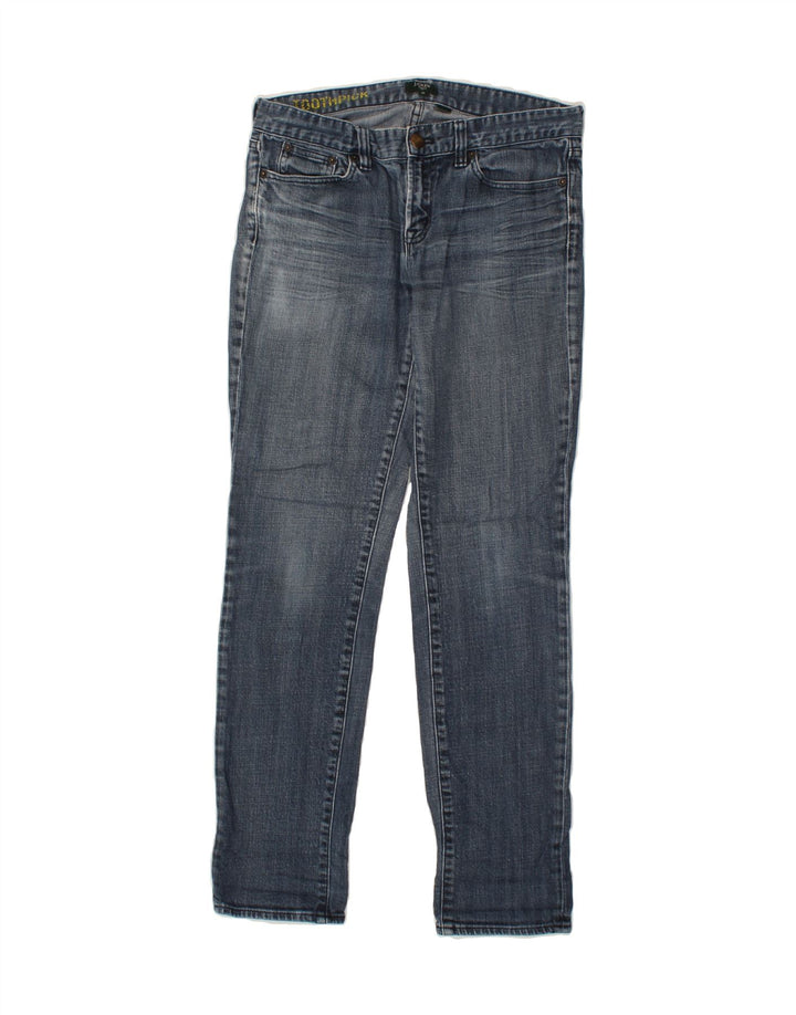 J. CREW Womens Toothpick Slim Jeans W29 L30 Navy Blue Cotton Vintage J. Crew and Second-Hand J. Crew from Messina Hembry 