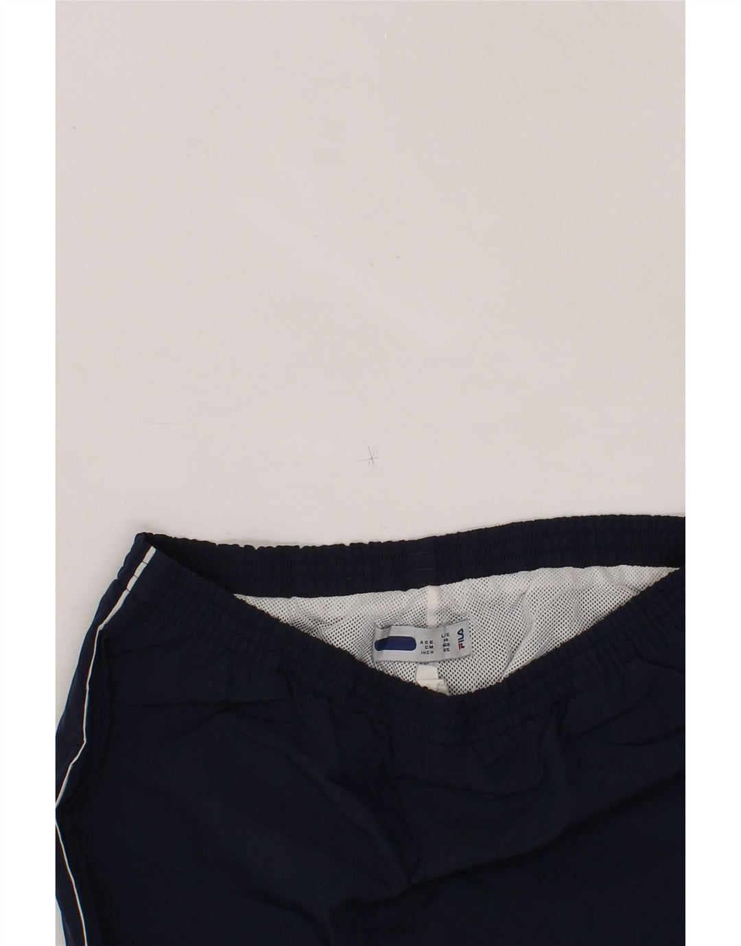 FILA Boys Tracksuit Trousers Joggers 13-14 Years Large Navy Blue Polyester Vintage Fila and Second-Hand Fila from Messina Hembry 
