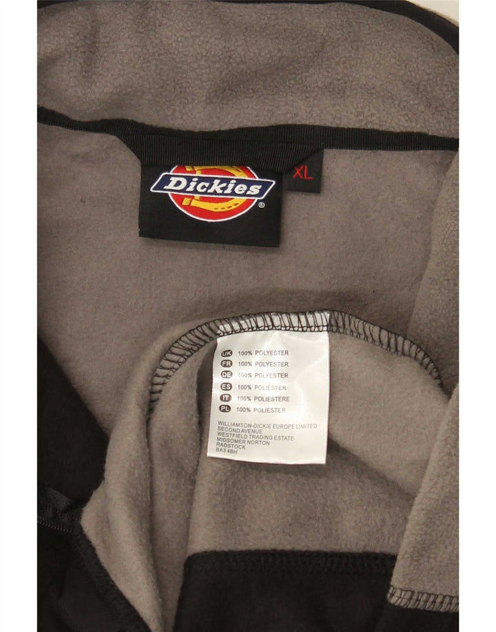 Dickies Ανδρικό φερμουάρ με φερμουάρ Fleece Jumper XL Μαύρο Colourblock Πολυεστέρας
