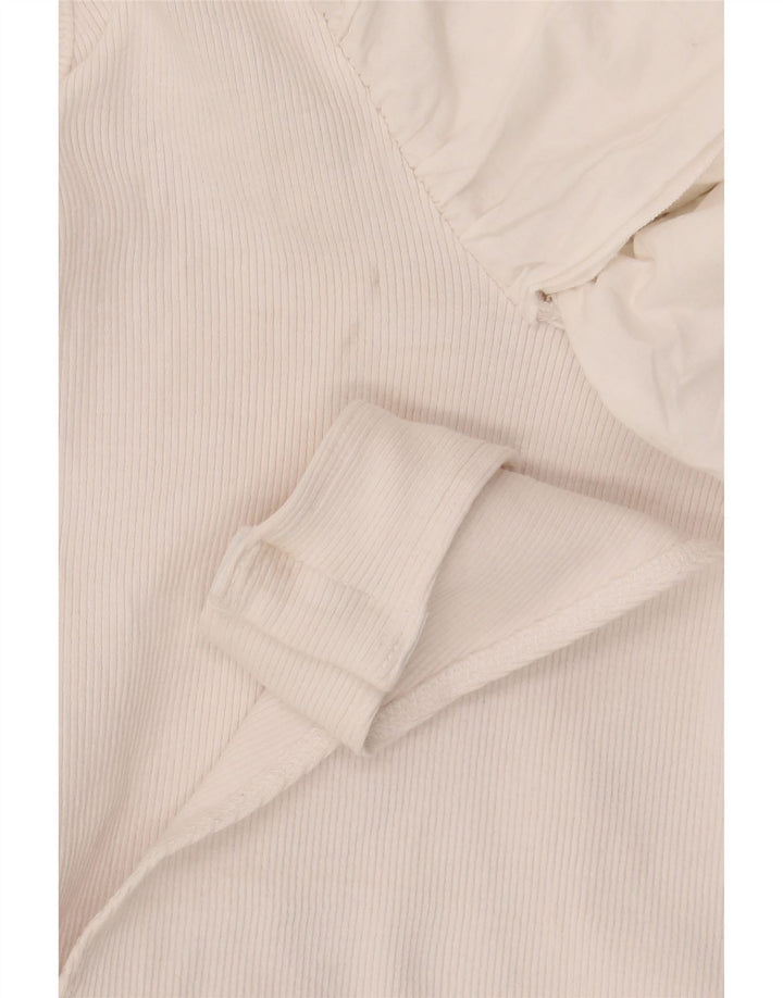 Zara Γυναικείο κορμάκι βολάν UK 8 Μικρό λευκό βαμβακερό