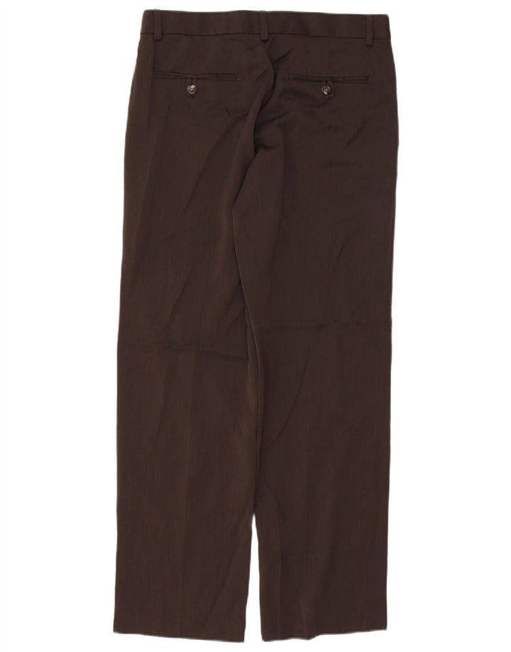 Ανδρικό ίσιο παντελόνι Chino IZOD W30 L30 Καφέ Πολυεστέρας